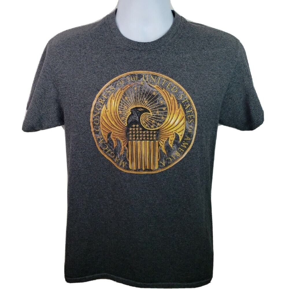 Official Fantastic Beasts Magical Congress of the United States Gray Tshirt M